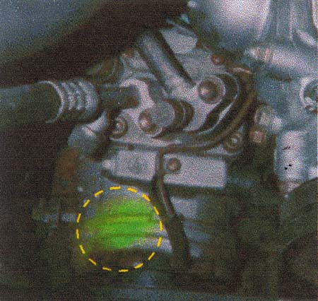 ブラックライト発光状態